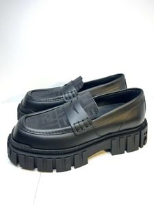 Fendi Black Loafers with Chunky Sole